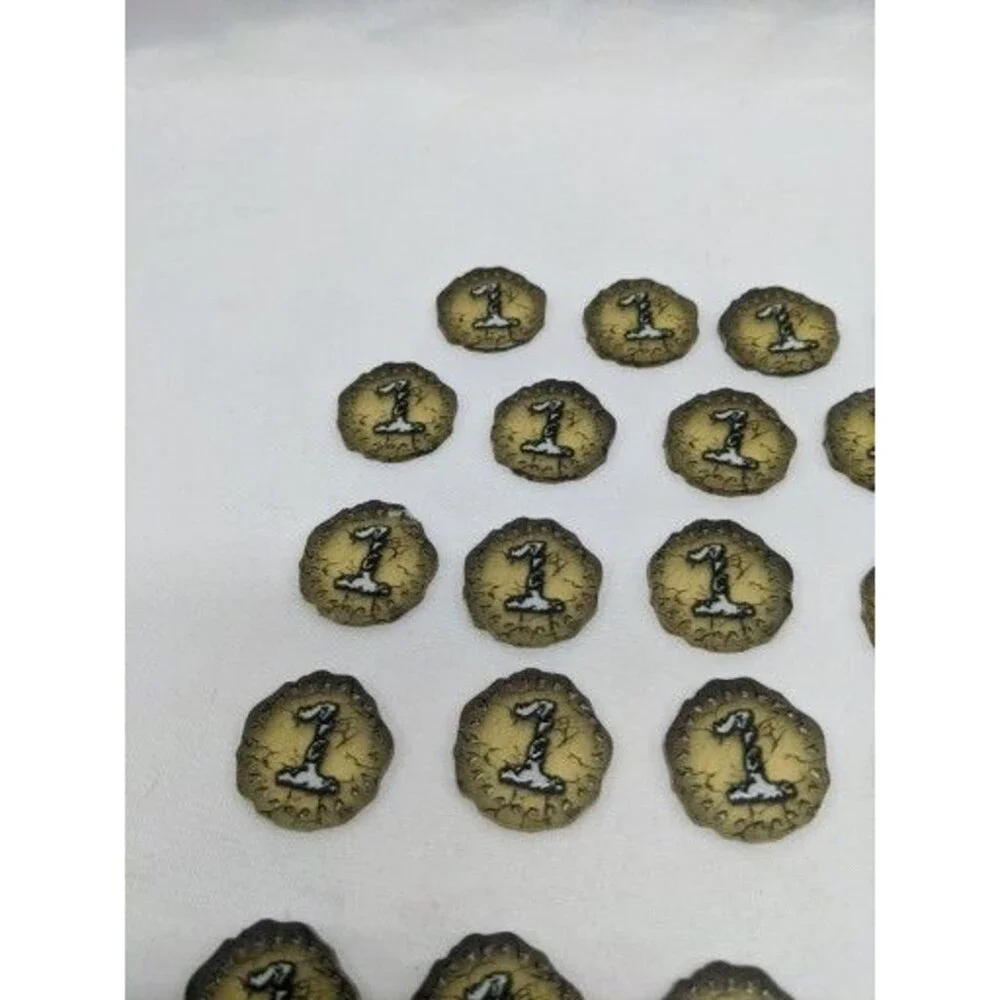 Lot Of (34) Spirit Island Acrylic Single Energy Tokens